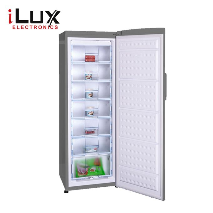 Ilux Congélateur Vertical ILCV350 – 350 L – 7 Tiroirs – Inox – Garantie 6 Mois