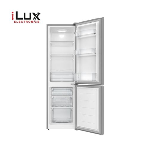 Ilux Réfrigérateur Combiné 3 Tiroirs ILCB165 T-3- Economique - 165L - Gris - 6 Mois Garantie