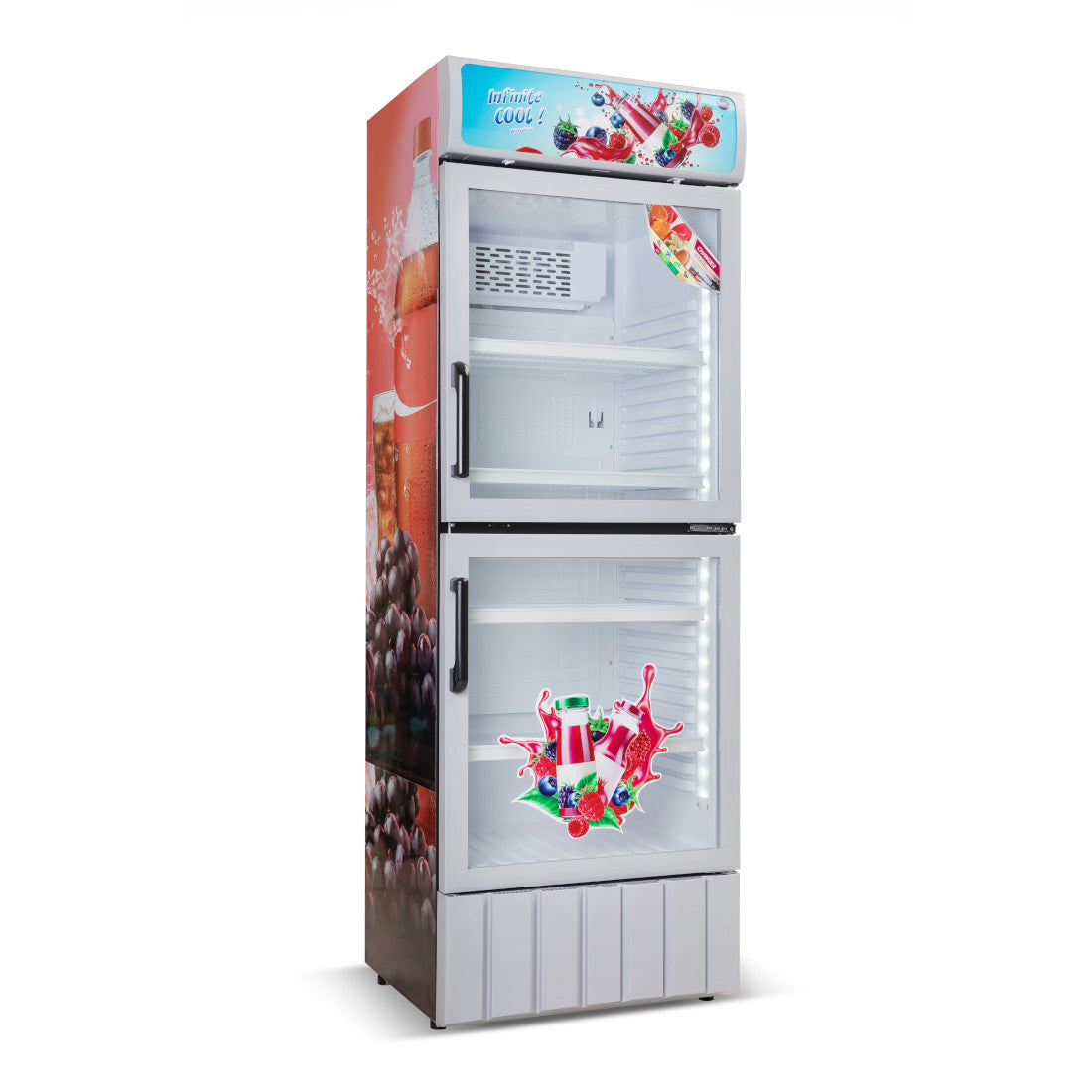 REFROIDISSEUR VERTICAL DEUX PORTES 370LT - NAS-CH400-2DRV