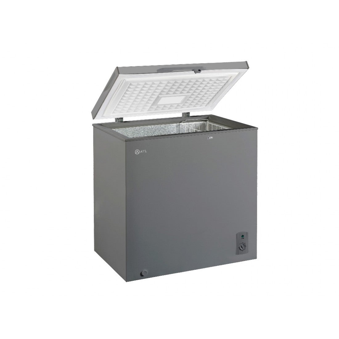 ATL Congélateur Horizontal - 143L - 01 Porte - Serrure - 01 Panier - Inox&Silver - CFATL-230