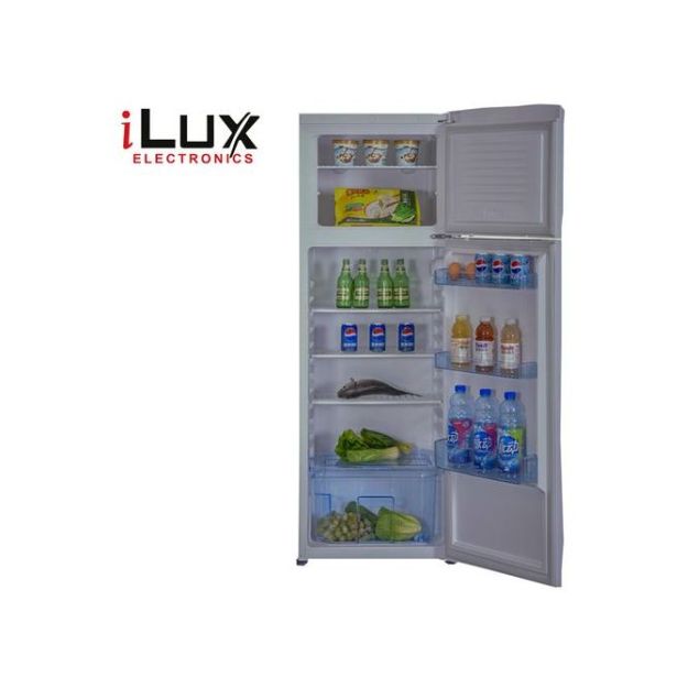 ILUX : Réfrigérateur 2 Battants 370 L - ILR470 - Gris