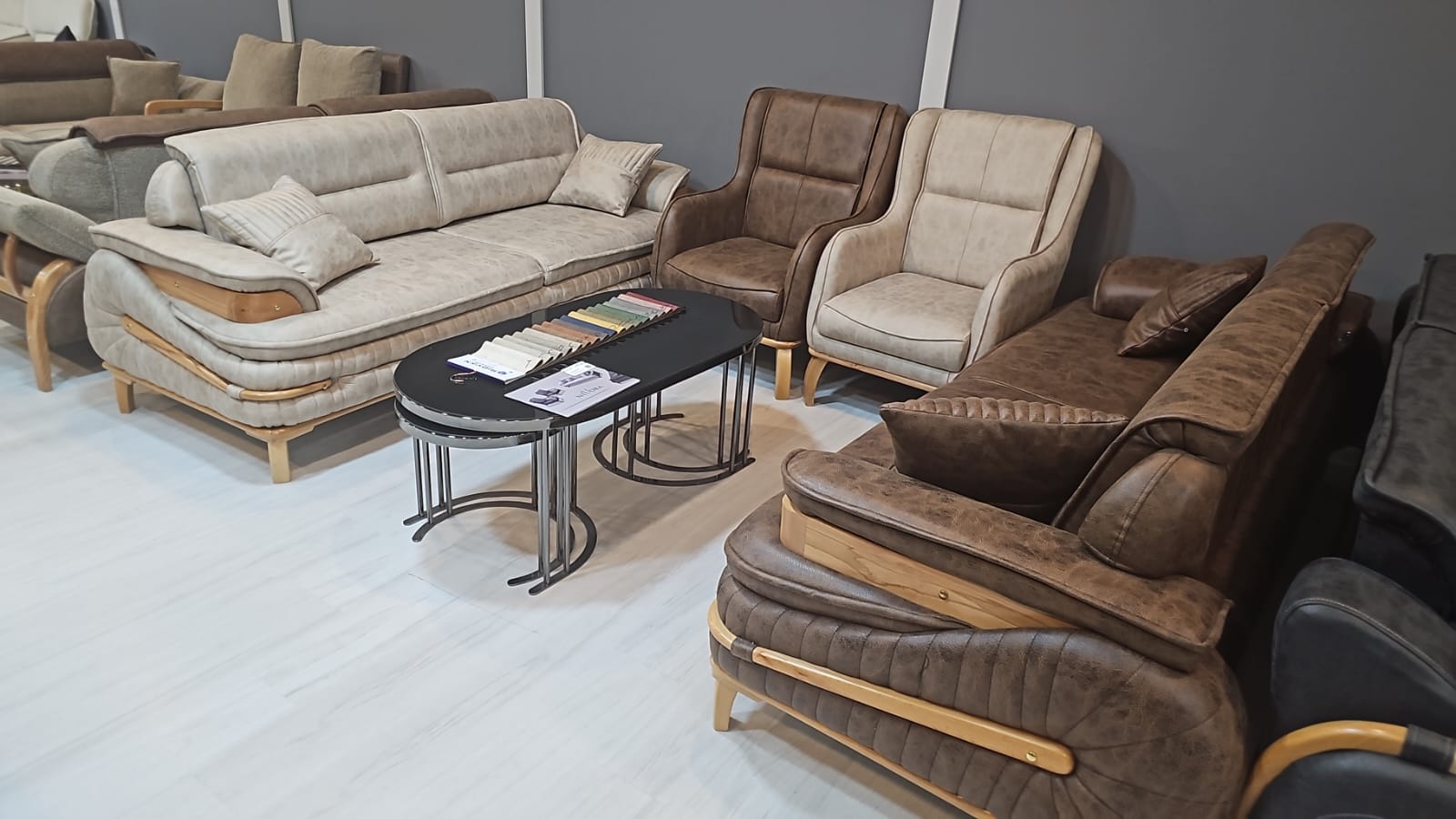 Ensemble fauteuil salon (4 pièces) Plusieurs couleurs