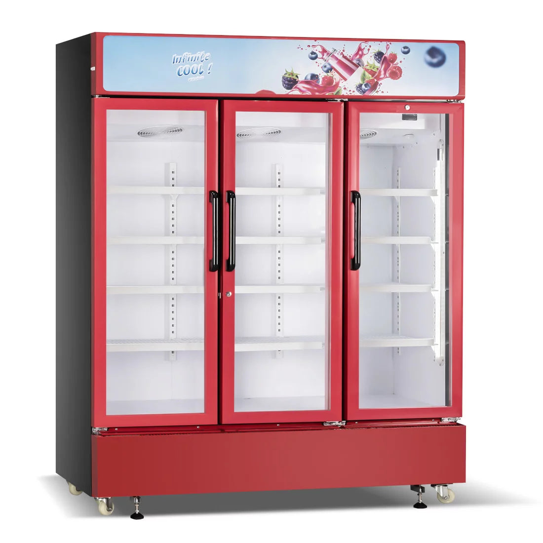 NASCO REFROIDISSEUR VERTICAL TROIS PORTES 1180LT - NAS-CH1400-3DR