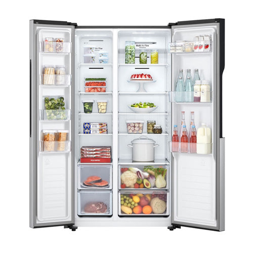 519-L | REFRIGERATEUR COTE A COTE | COMPRESSEUR A ONDULEUR INTELLIGENT | DEBIT D'AIR MULTIPLE | PAS DE GEL TOTAL LG GCFB507PQAM