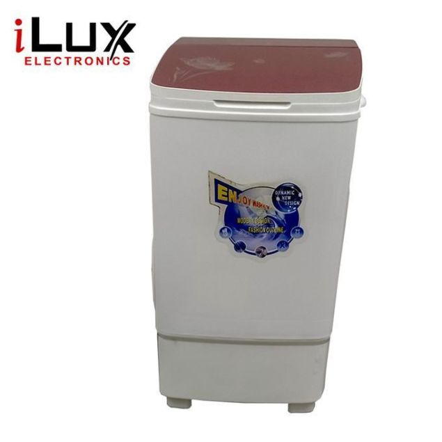 ILUX : Machine à Laver Semi-Auto-10Kg - WLX-8010 BLANC