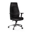 Chaise de bureau cuir synthétique noir