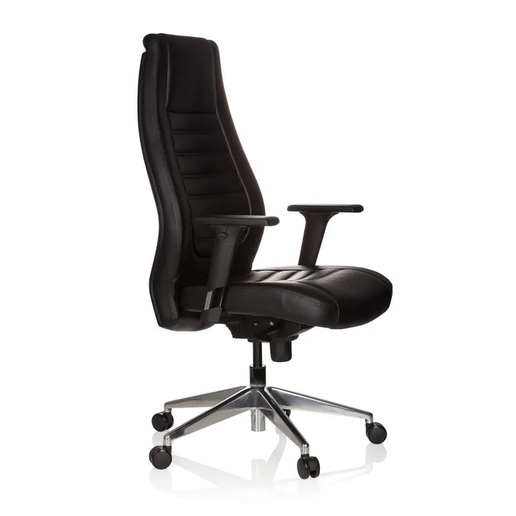Chaise de bureau cuir synthétique noir
