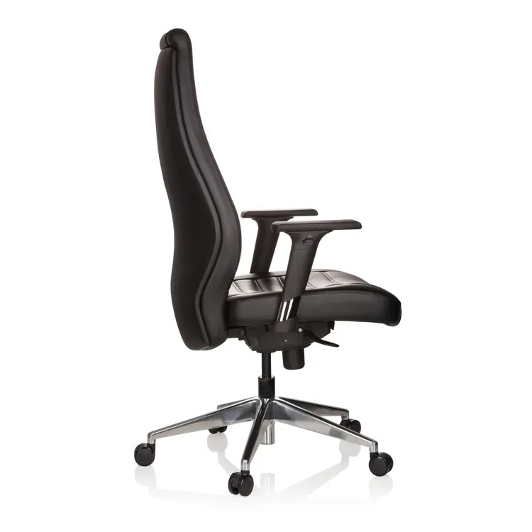 Chaise de bureau cuir synthétique noir