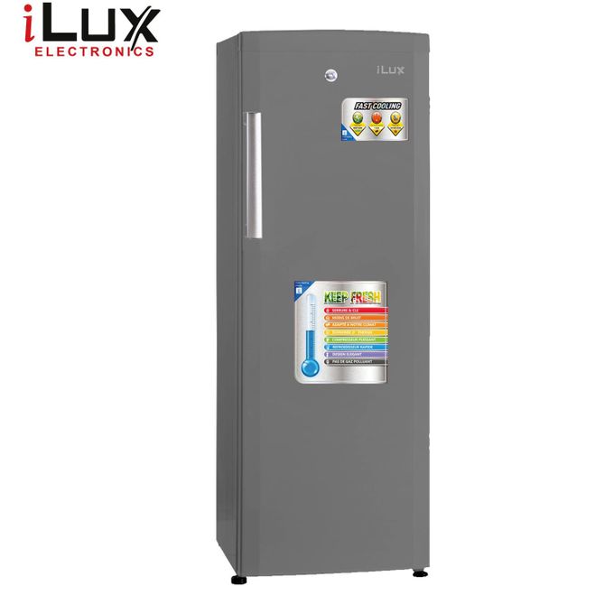 Ilux Congélateur Vertical ILCV350 – 350 L – 7 Tiroirs – Inox – Garantie 6 Mois