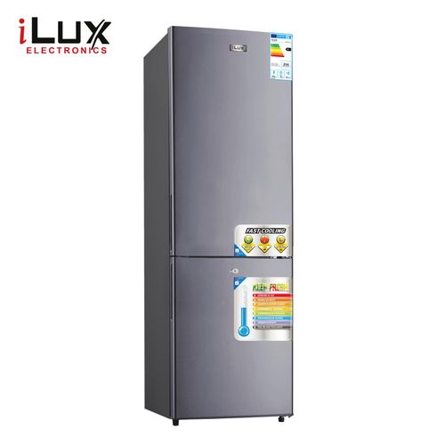 Ilux Réfrigérateur Combiné ILCB340 – Economique – 280 L – Gris