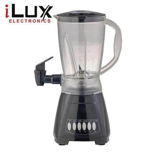 Ilux Blender Avec Distributeur De Jus LX-2827D - 2 En 1 - 4 Vitesses + Pulse - 300W - Noir