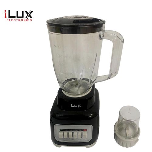 Ilux Blender & Grinder - 2 En 1- LX-667 - Bol 1.5 L - 300W - 4 Vitesses - Noir