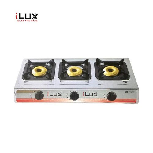 Ilux Cuisinière à Gaz - Réchaud 3 Feux - LXG-7103S