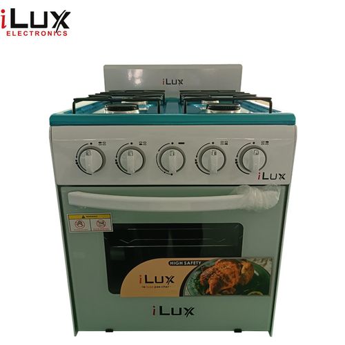 Ilux Cuisinière 4 Feux LXG-15W - Blanc - Garantie 6 Mois