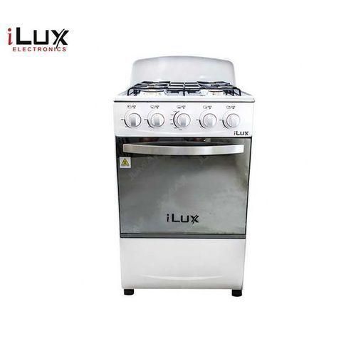 Ilux Cuisinière - Gaz 4 Feux LXG-40W - 50x50 Cm - Blanc - Garantie 6 Mois
