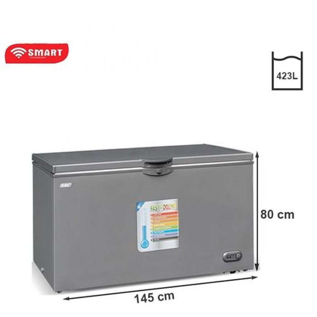 SMART TECHNOLOGY Congélateur Horizontal Avec Clef - STCC-550