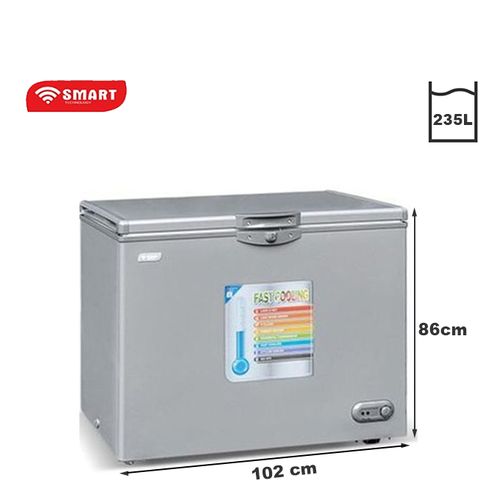 MART TECHNOLOGY Congélateur Horizontal STCC-275 - 235L - Gris