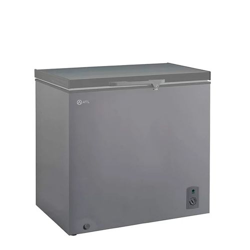 ATL Congélateur Horizontal - 198L - 01 Porte - Serrure - 01 Panier - Inox&Silver - CFATL-330