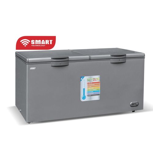 SMART TECHNOLOGY Congélateur Horizontal - 600 Litres - STCC-720 - Avec Grille à L'Arrière/ Gris