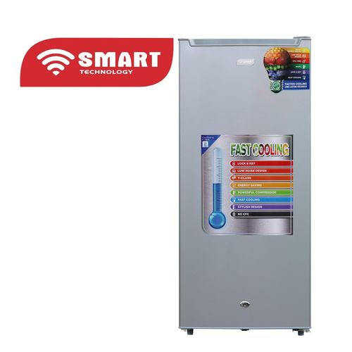 SMART TECHNOLOGY Congélateur Vertical 5 Tiroirs 155L (STCD-247K) - Gris / Avec Grille à L'arrière