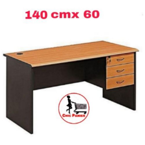 Table De Bureau Et Poste De Travail - 3 Tiroirs 140 Cm