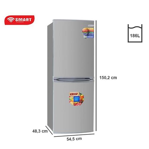 SMART TECHNOLOGY Réfrigérateur Combiné - STCB-277H - 186 L