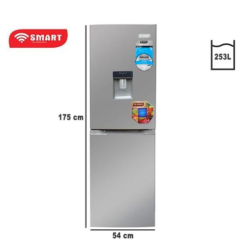 SMART TECHNOLOGY Réfrigérateur Combiné Avec Fontaine - STCB-489WM- 253L - Inox