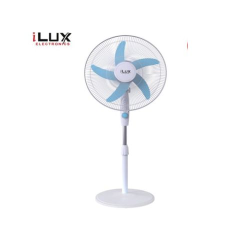Ilux Ventilateur Rechargeable 18 Pouces - 5 Hélices Bleues - LXF-1851