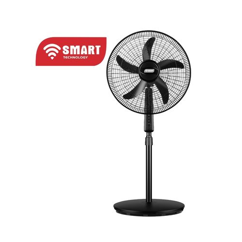 SMART TECHNOLOGY Ventilateur Sur Pied 18’’ Silencieux Avec Télécommande (STV-1851S) -60 W- 5 Hélices