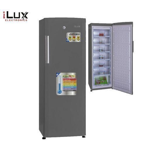 Ilux Congélateur Vertical ILCV206 - 206L - 7 Tiroirs - Inox - Garantie 6 Mois