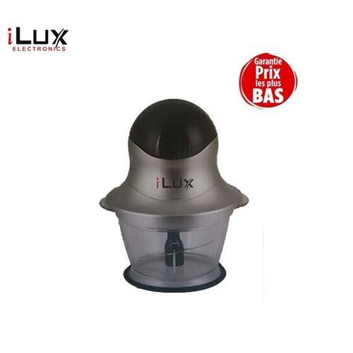 Ilux Hachoir LX-823BS - 0.6 L - 200 W - Gris