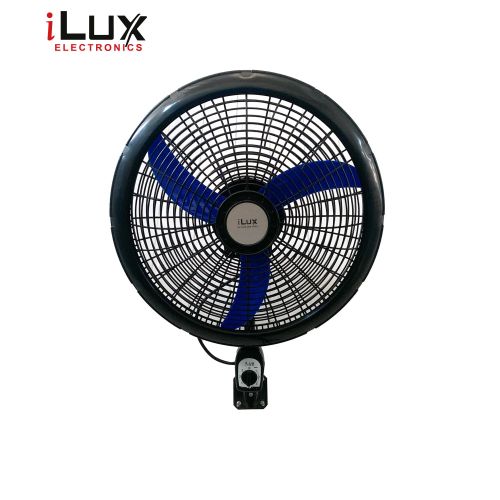 Ilux 2 Ventilateurs Muraux 18 Pouces LXF-724 - 3 Hélices - Bleu