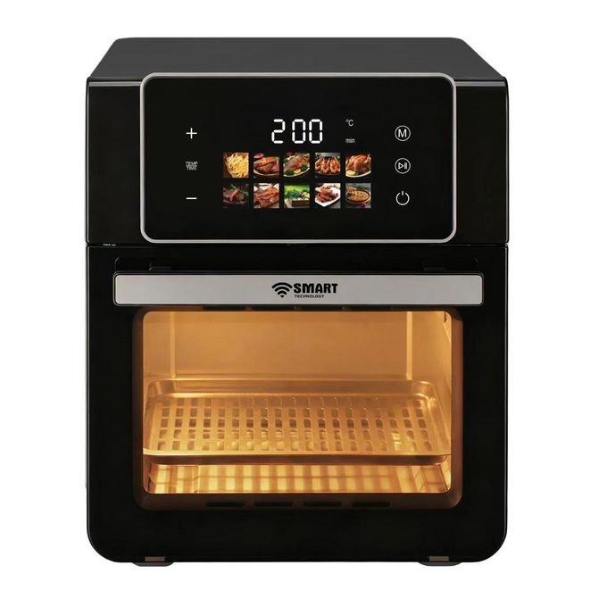 Smart Air Fryer Four 10L (STPE-886W) – Écran Tactile LED, Sans Huile – Noir