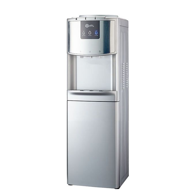 ATL Distributeur D'Eau -ATL-3WD85CFSS / 03 Robinets / Gris / Avec Mini Refrigerateur - Garantie 2 Mois