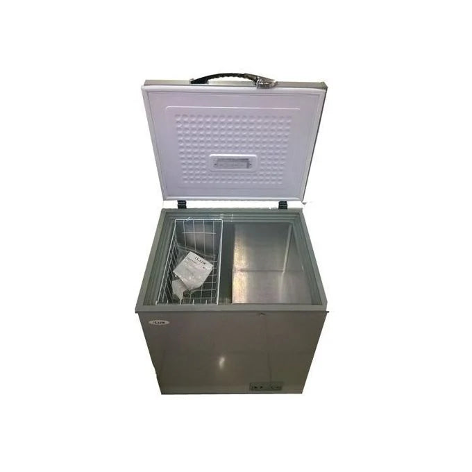 Ilux Congélateur Coffre ILCH400 - 400 L - Gris - Garantie 6 Mois