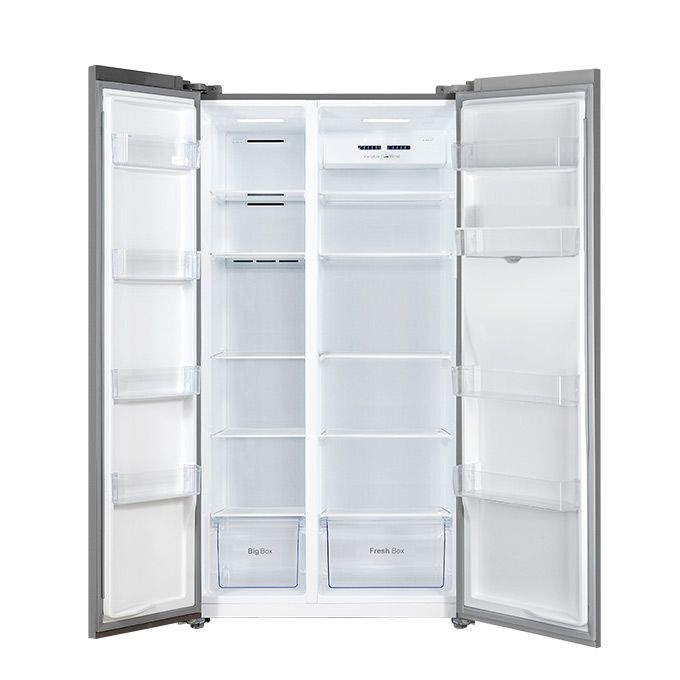 ATL Réfrigérateur Americain -ATL-2A830- Side By Side No-Frost / 612L / 02 Portes / Gris/Inverter /R600A/A+