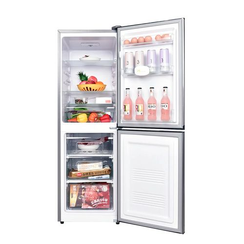 Nasco Réfrigérateur Combiné Nasd2-254Wa – 205L/4 Tiroirs/Silver/Cle/220-240V