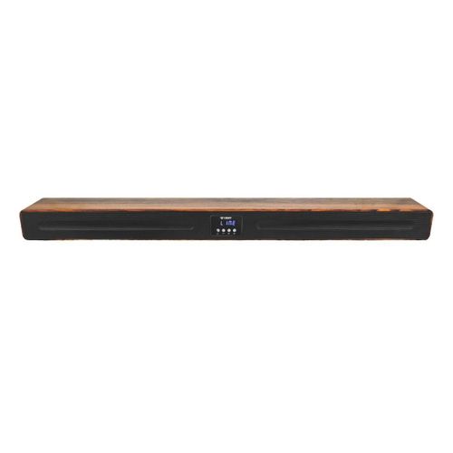 SMART TECHNOLOGY Barre De Son Modèle Bois Élégant STHA-1004W (4.1ch - 400W) - USB / Bluetooth / Entrée AUX / HDMI (ARC) / Optique, Avec Télécommande- Noir- Garantie 3 Mois.