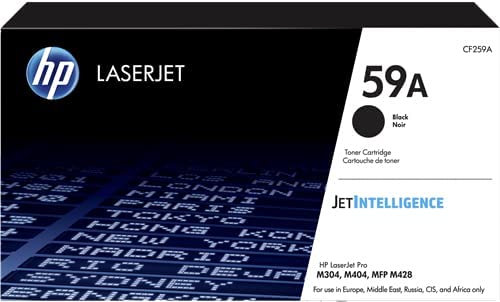 HP 59A Toner noir LaserJet authentique grande capacité (CF259A) pour imprimante HP LaserJet Pro M304 / M404 / M428