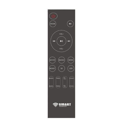 SMART TECHNOLOGY Barre De Son Modèle Bois Élégant STHA-1004W (4.1ch - 400W) - USB / Bluetooth / Entrée AUX / HDMI (ARC) / Optique, Avec Télécommande- Noir- Garantie 3 Mois.