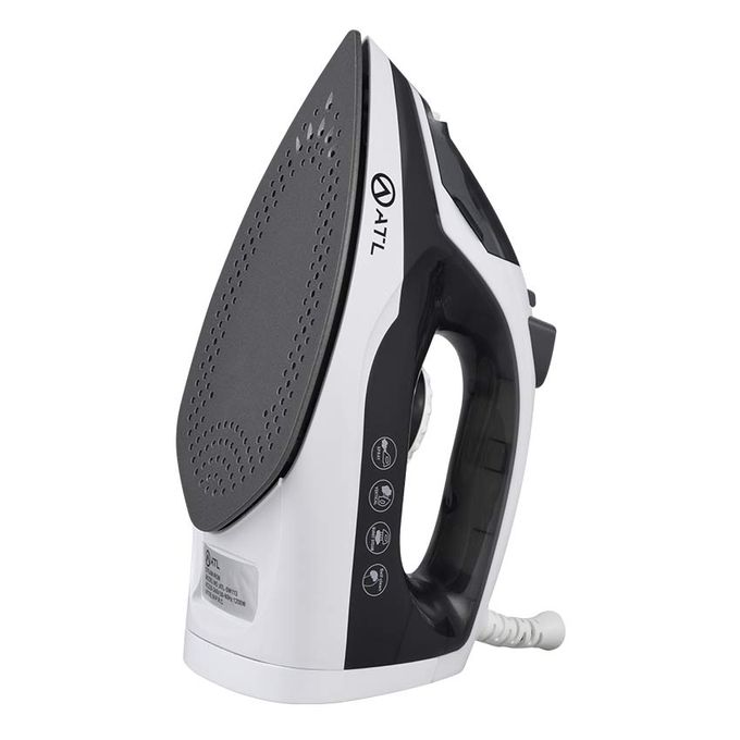 ATL Fer à repasser à Vapeur 1200W - Gris/Blanc - Fonction Self Cleaning - Cordon Flexible 360° - Protection Contre Surchauffe - ATL-SW113
