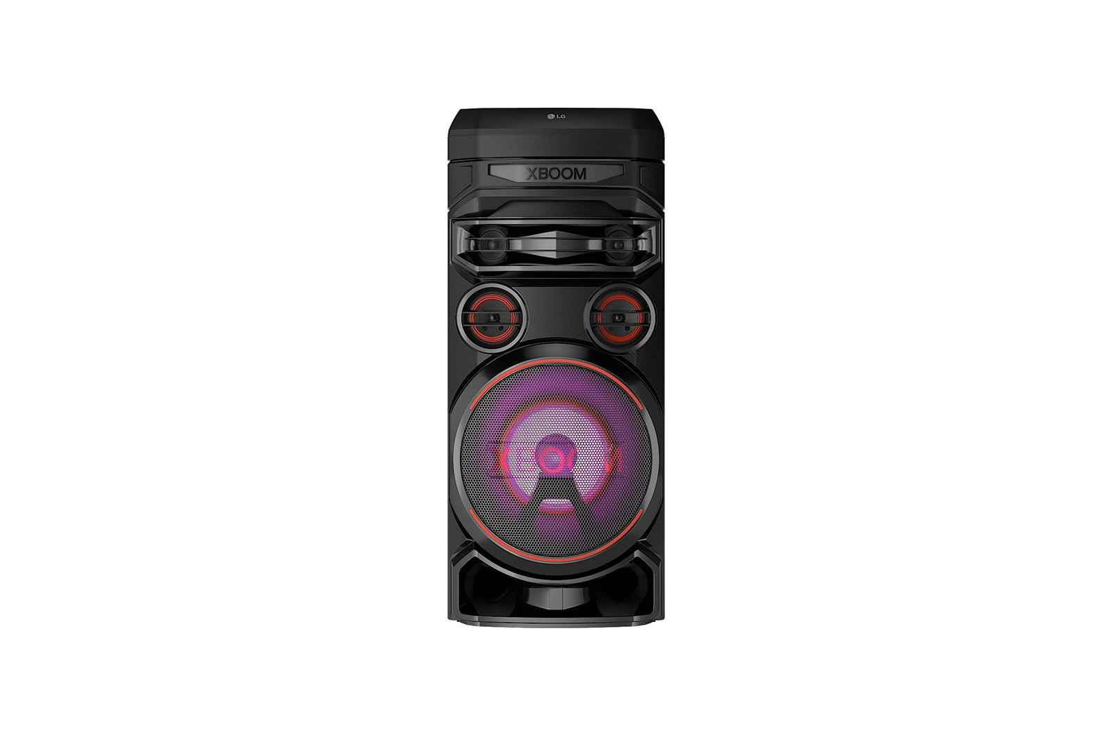 LG XBOOM RNC7 | Système Audio High Power | 78,5 cm de hauteur | Bluetooth | Boomer 8’’ | Eclairage multicolore | Fonctions DJ & Karaoké