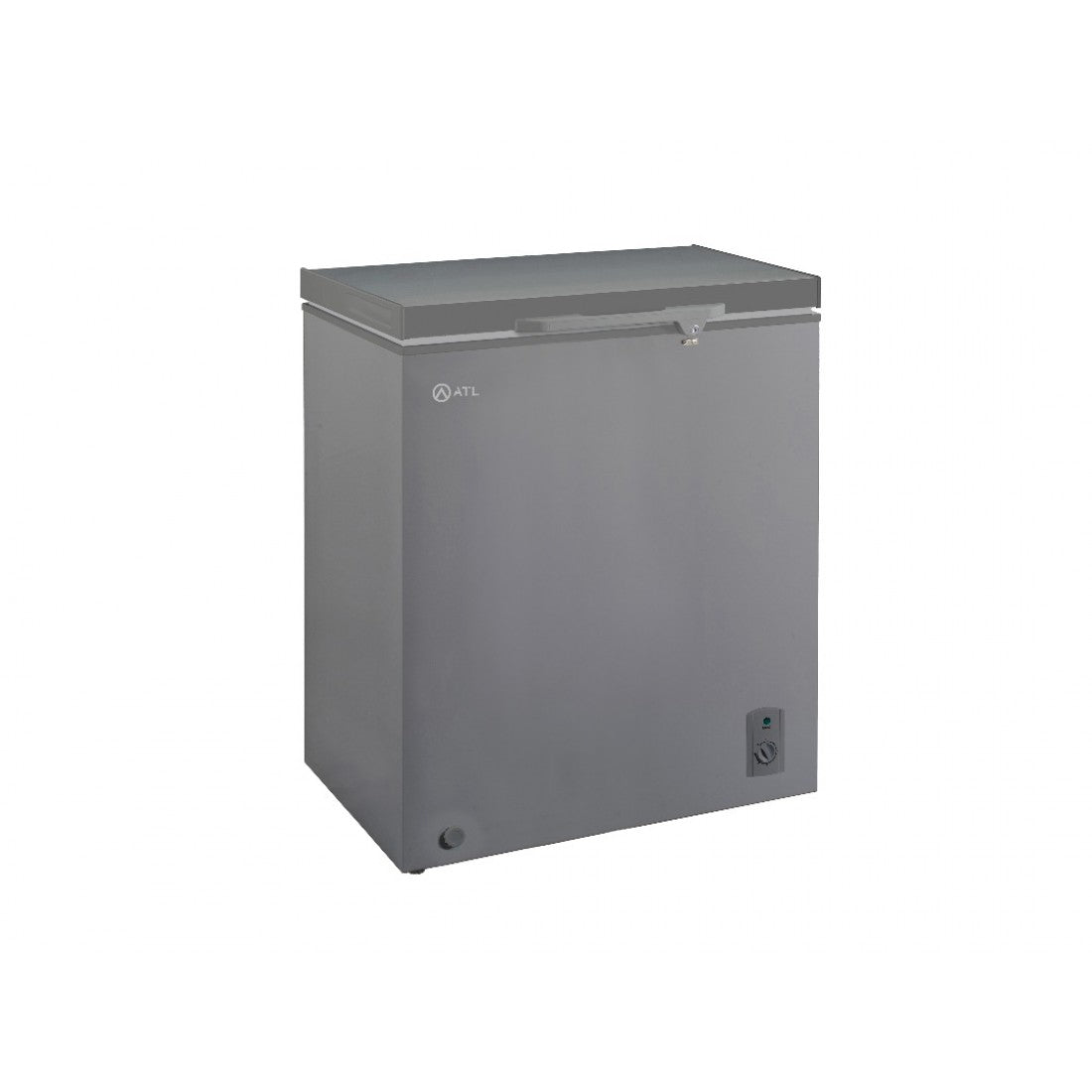 ATL Congélateur Horizontal - 143L - 01 Porte - Serrure - 01 Panier - Inox&Silver - CFATL-230