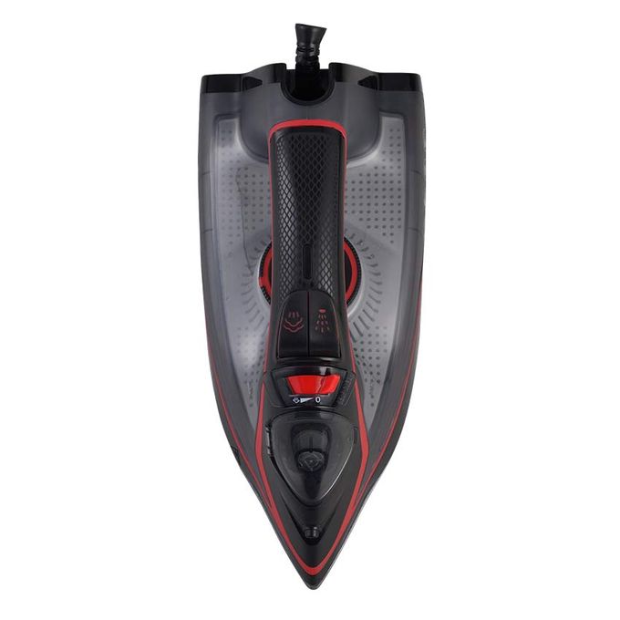 ATL Fer A Repasser Atl A Vapeur 2200W - Noir Rouge - Fonction Self Cleaning - Cordon Flexible 360° - Protection Contre Surchauffe