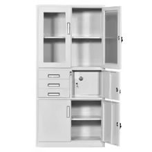 Armoire de Rangement en Métal pour Bureau et École, Casiers en Acier