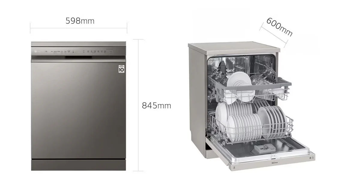 Lave-vaisselle LG DFB512FP 14 couverts avec QuadWash™ en finition inox
