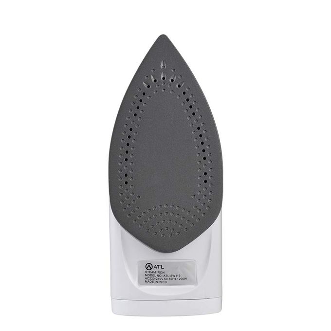 ATL Fer à repasser à Vapeur 1200W - Gris/Blanc - Fonction Self Cleaning - Cordon Flexible 360° - Protection Contre Surchauffe - ATL-SW113