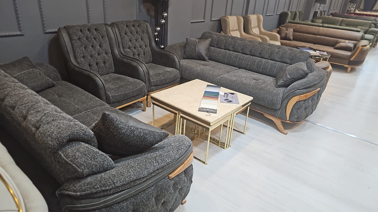 Ensemble fauteuil salon (2 grands et 2 canapés 1 place)
