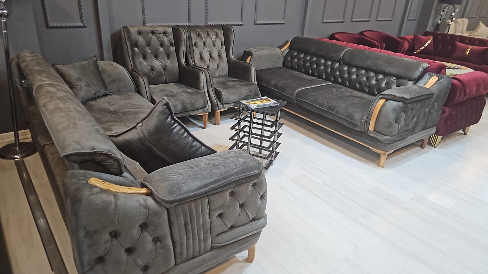 Ensemble fauteuil salon (4 pièces) Plusieurs couleurs