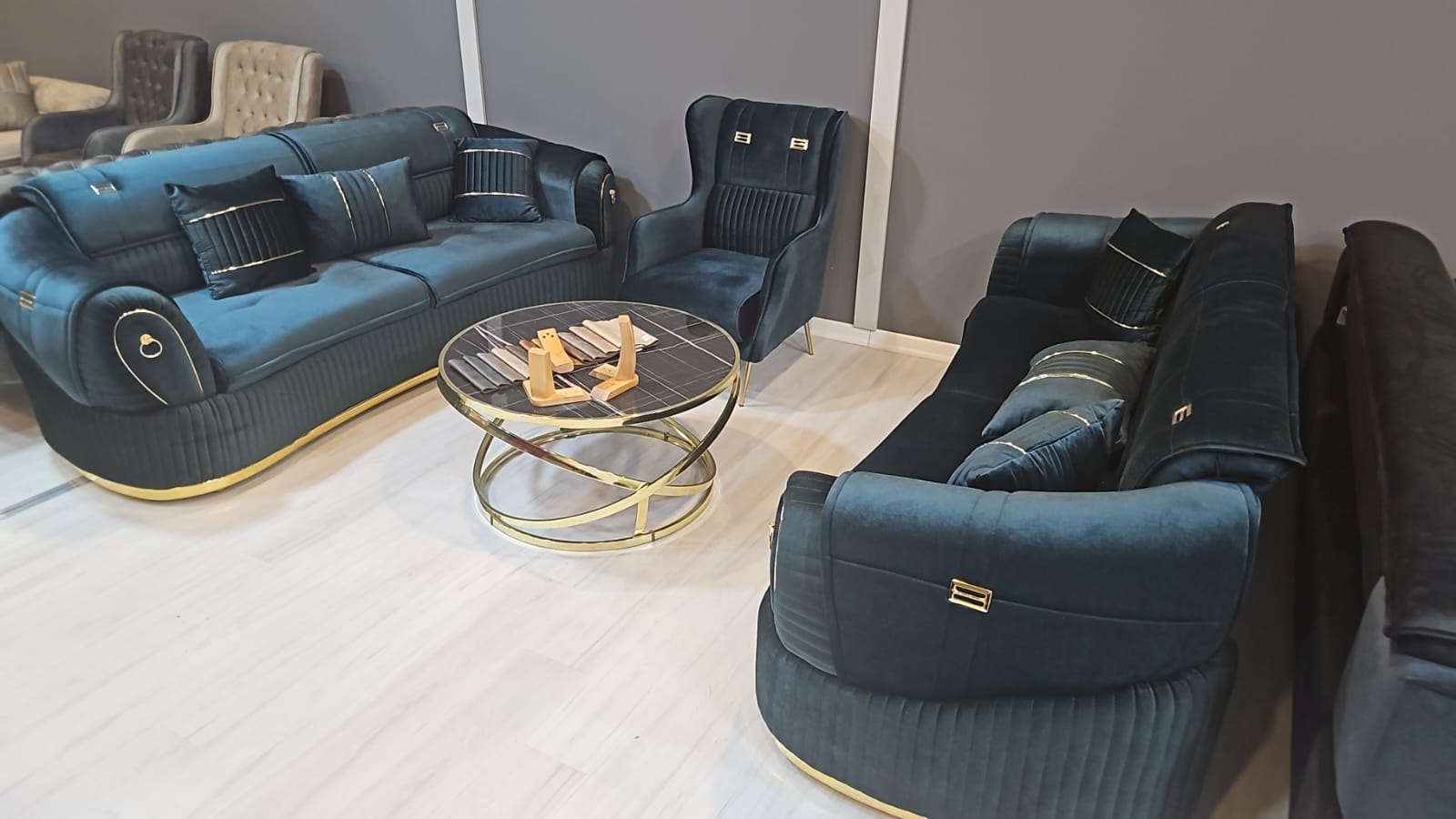 Ensemble fauteuil salon (4 pièces) Plusieurs couleurs